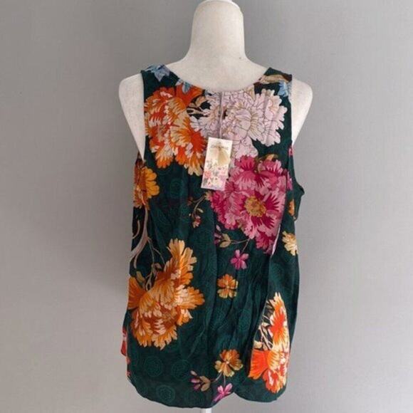 Johnny Was Roselyn 100% Silk Floral Print Tank Top M - Picture 16 of 16